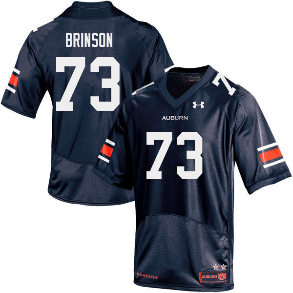 Men's Auburn Tigers #73 Gabe Brinson Navy 2019 College Stitched Football Jersey